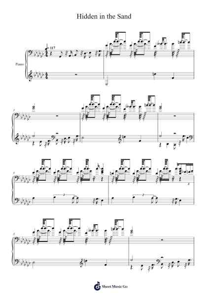 Hidden in the Sand Sheet Music by Johannes Brahms-Arr.Dalclark Wenholt