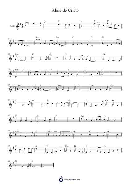 Alma de Cristo Sheet Music by Landric-Arr.Abralph Strares