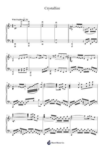 Crystallize Sheet Music by Lindsey Stirling-Arr.Jeffsey