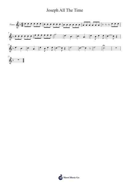 Joseph All The Time Sheet Music by undefined-Arr.Fesey Elroyrian
