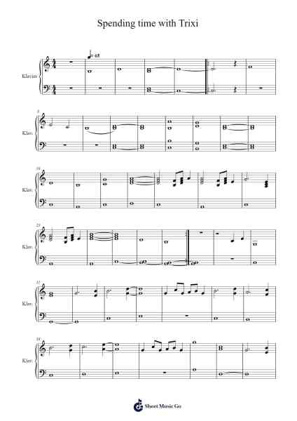 Spending time with Trixi Sheet Music by Steve Airstone-Arr.Barthart Aswat
