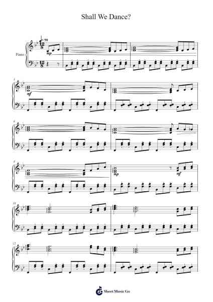 Shall We Dance? Sheet Music by Masao Aichi-Arr.Osrias Drewnia