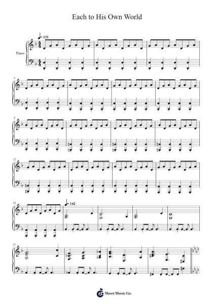 Kirby's Return to Dream Land - Each to His Own World Sheet Music by Hirokazu Ando-Arr.Bowmag