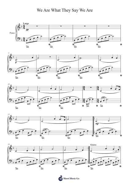 We Are What They Say We Are Sheet Music by Vladislav Laryoshyn-Arr.Hewkay Brewstience