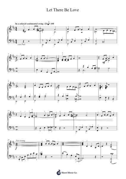 Let There Be Love Sheet Music by Lionel Rand/Ian Grant-Arr.Atwright