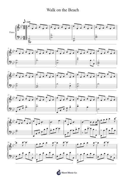 Walk on the Beach Sheet Music by Dietmar Steinhauer-Arr.Humglas Leathus