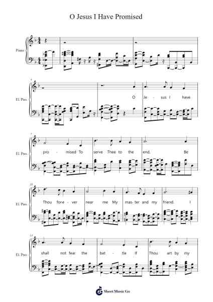 O Jesus I Have Promised Sheet Music by Arthur H. Mann-Arr.Colbard Ramsdick