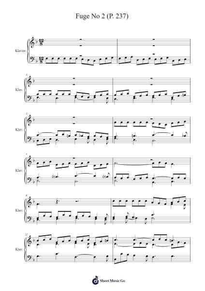 Magnificat sexti toni: Fuge No. 2, P. 237 Sheet Music by Johann Pachelbel-Arr.Kepnia Lilbohm