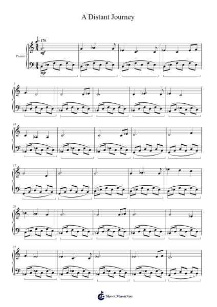 A Distant Journey Sheet Music by Tenten Adcer-Arr.Boycehe