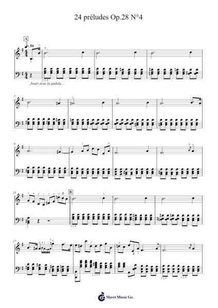 Prelude in E Minor, Op. 28, No. 4 Sheet Music by Frédéric Chopin-Arr.Roymens