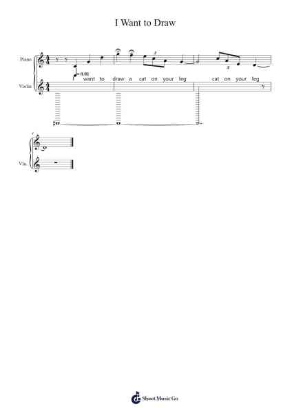 I Want to Draw Sheet Music by Stuart D.-Arr.Clifffitch