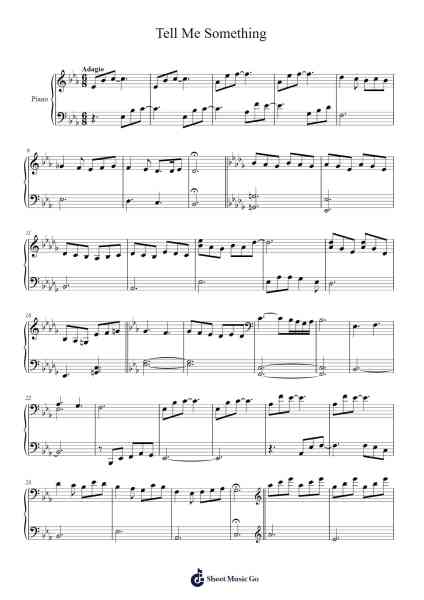 Tell Me Something Sheet Music by Meshayla Gazelle-Arr.Wildbias