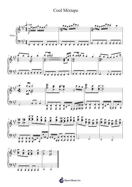 Cool Mixtape Sheet Music by Toby Fox-Arr.Geward Mansloyd