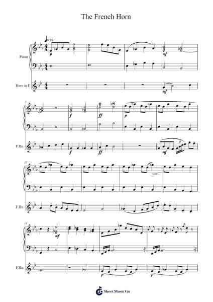 The French Horn Sheet Music by Abigail Gilson-Arr.Faulkvy