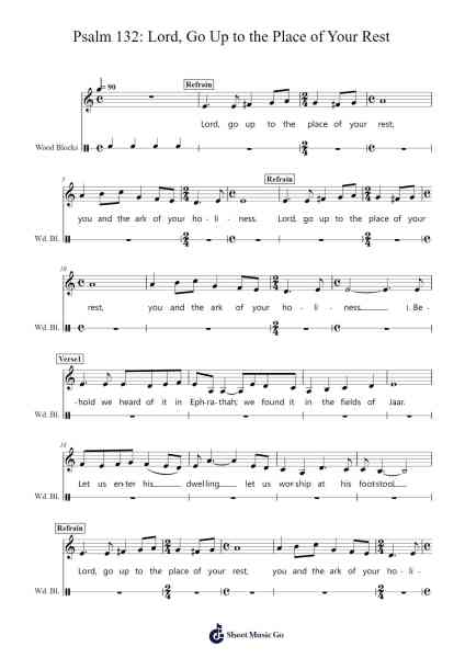 Psalm 132: Lord, Go Up to the Place of Your Rest Sheet Music by Lourdes C. Montgomery-Arr.Atkuk