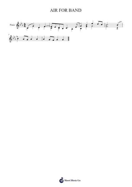 AIR FOR BAND Sheet Music by -Arr.Hamclaire