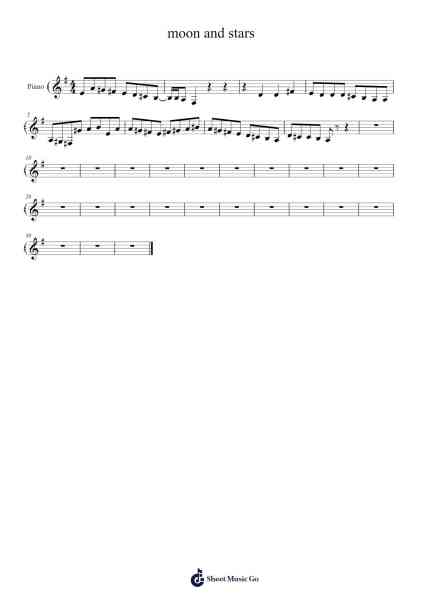 moon and stars Sheet Music by Alyse James-Arr.Puhill Wesreen