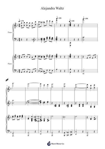 Alejandra Waltz Sheet Music by Leighduke Paultine-Arr.Holtbelle