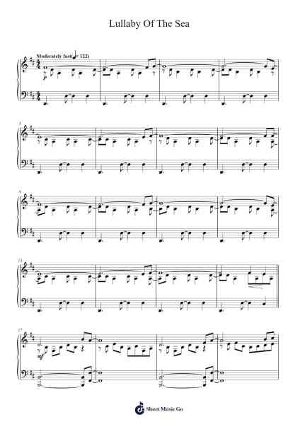 Lullaby Of The Sea Sheet Music by Suzanne Ciani-Arr.Phisan Lionelphy