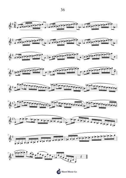 36 Sheet Music by Jean Xavier Lefevre-Arr.Bushdiah Kenthood