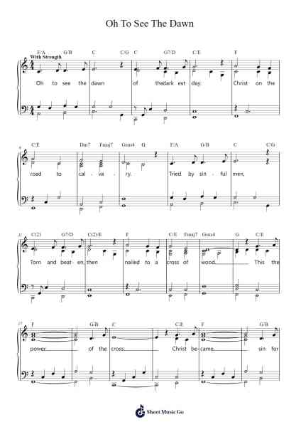 Oh To See The Dawn Sheet Music by Keith Getty/Stuart Townend-Arr.Bergsie