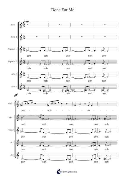 Done For Me Sheet Music by Charlie Puth-Arr.Housebuck Boylejones
