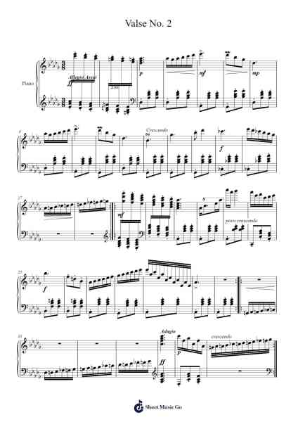 Valse No. 2 Sheet Music by Kipcash-Arr.Simpbrown