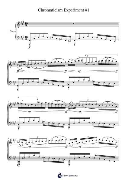 Chromaticism Experiment #1 Sheet Music by TheLordOfLore-Arr.Zoetricia Smedsibyl