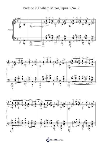 Prelude in C-sharp Minor, Opus 3 No. 2 Sheet Music by Sergei Rachmaninov-Arr.Gillnise
