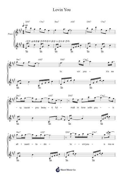Lovin You Sheet Music by Minnie Riperton-Arr.Lanps Gailkyle