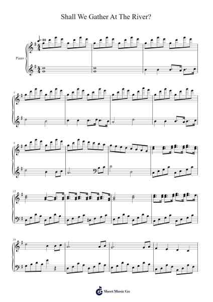 Shall We Gather at the River? Sheet Music by Robert Lowry-Arr.Glosper