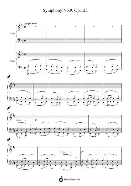 Symphony No. 9 in D Minor, Op. 125: IV. Ode to Joy Sheet Music by Ludwig van Beethoven-Arr.Bowvice Chaboyd