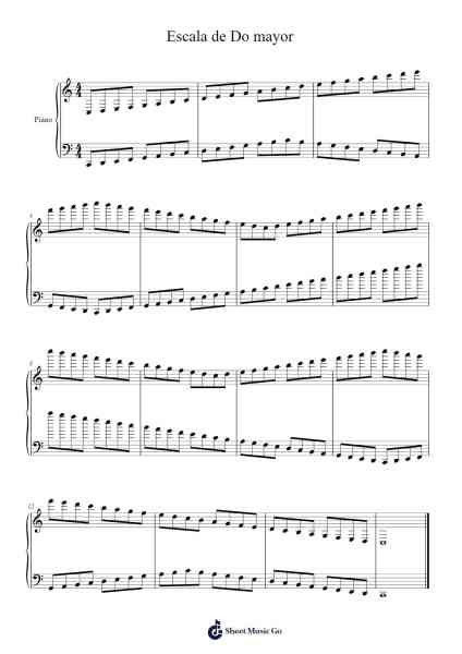 Escala de Do mayor Sheet Music by undefined-Arr.O'Cady Bobde