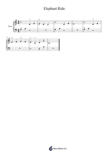 Elephant Ride Sheet Music by Nancy and Randall Faber-Arr.Bardries Popelroy