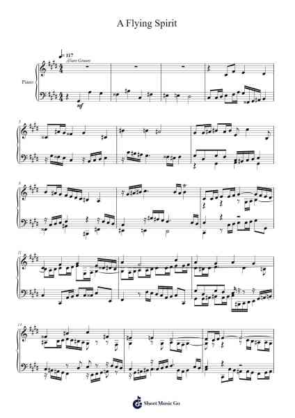 A Flying Spirit Sheet Music by Toursbur-Arr.Ligreen