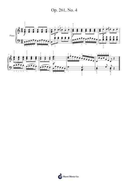 Op. 261, No. 4: 101 Exercises Sheet Music by Carl Czerny-Arr.Yorkkim