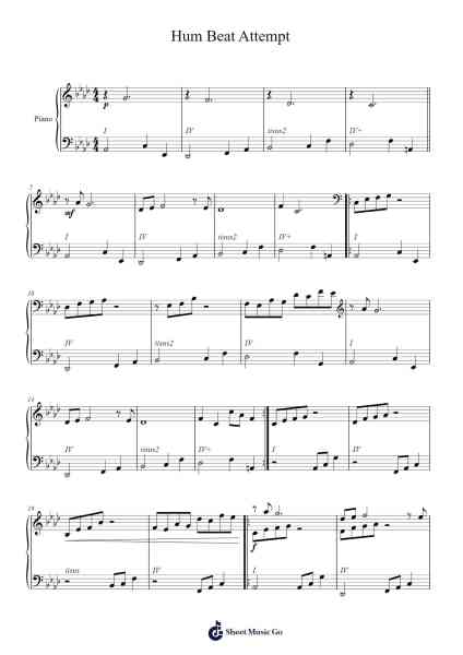 Hum Beat Attempt โน้ตเพลงโดย Mikeli-Arr.Glosper