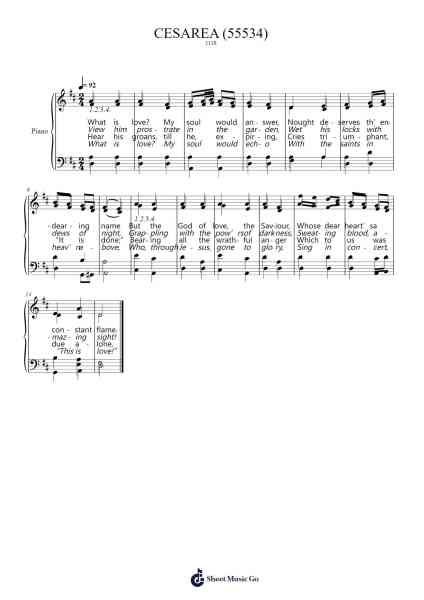 The God Of Love, The Saviour Sheet Music by The Sacred Harp-Arr.Moulboyce