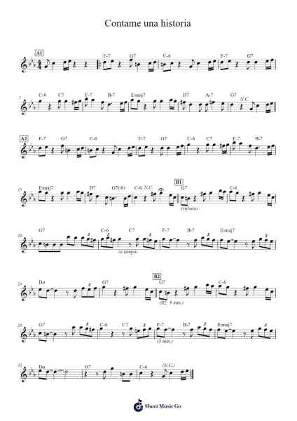 Contame una historia Sheet Music by Eladia Blázquez-Arr.Gembur