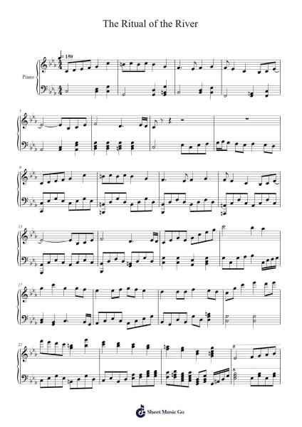The Ritual of the River Sheet Music by Conwer Ivestroy-Arr.Millsharp Waygrace