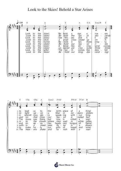 Look to the Skies! Behold a Star Arises Sheet Music by Stephan Peters-Arr.Huttwer Sampland