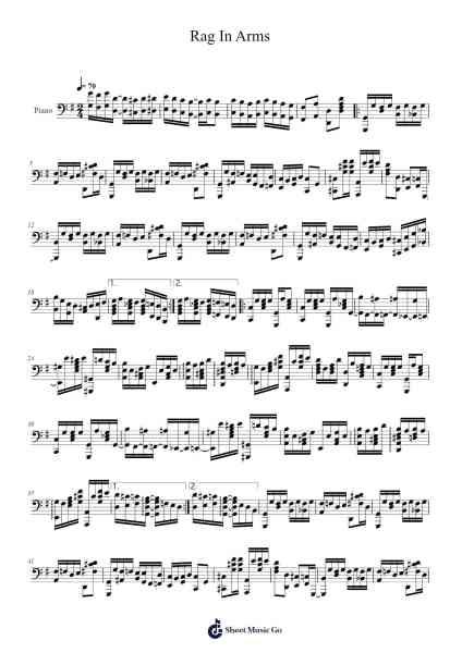 Rag In Arms Sheet Music by Ragtime Cam-Arr.Chestom