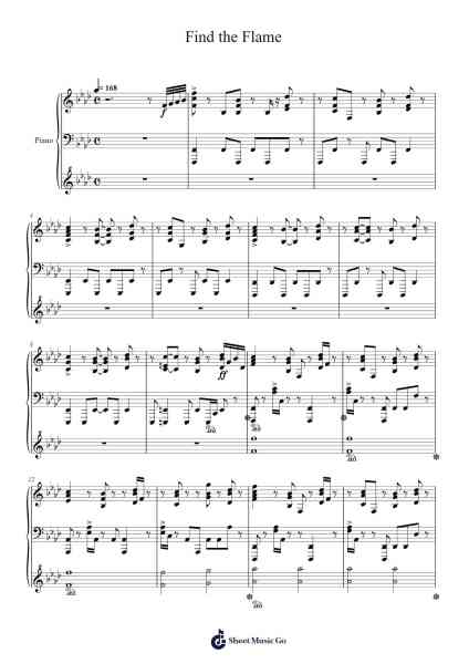 Find the Flame 樂譜由 Masayoshi Soken - 編曲 Nyroy Vebe