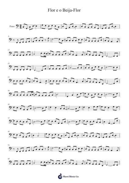 Flor e o Beija-Flor Sheet Music by Henrique e Juliano-Arr.Sylsia Kerrsel