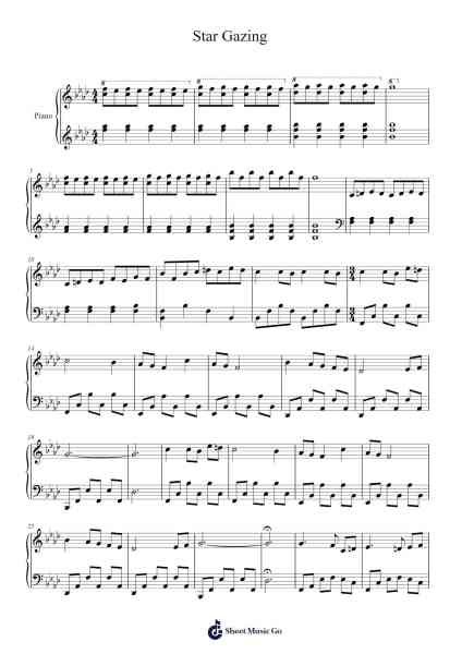 Star Gazing 樂譜由 Székely Norbert - 編曲 Sainsgen Junebrowne