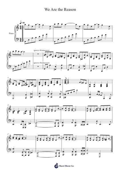 We Are the Reason Sheet Music by David Meece-Arr.Narion
