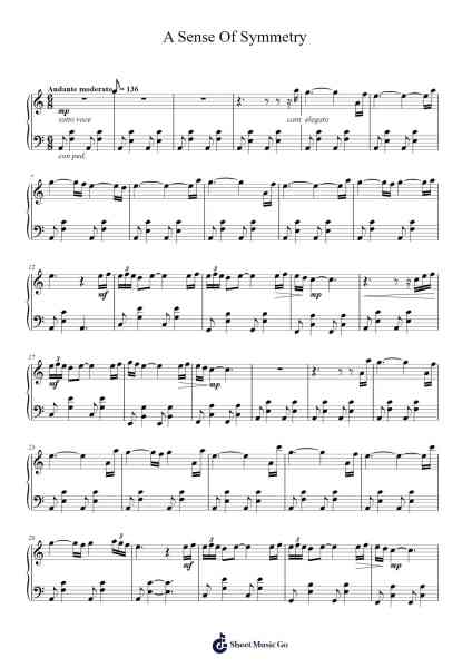 A Sense Of Symmetry Sheet Music by Ludovico Einaudi-Arr.Nelrist Hornrias