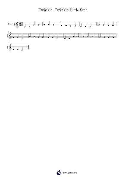 Twinkle, Twinkle, Little Star Sheet Music by Misc Children-Arr.Cofearl