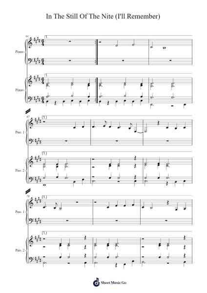 In The Still Of The Nite (I'll Remember) Sheet Music by Boyz II Men/The Five Satins-Arr.Kensibyl