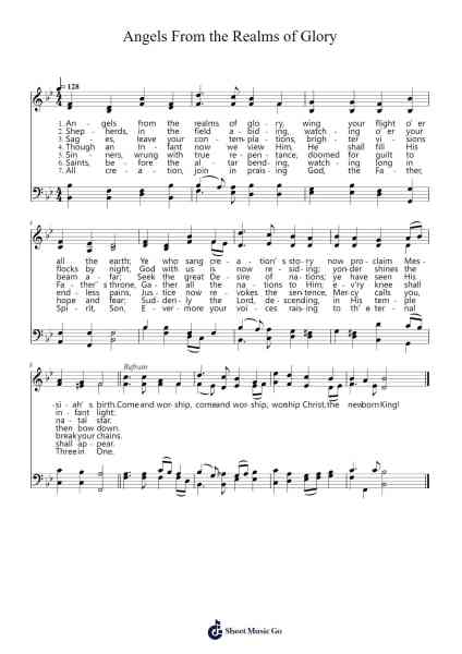 Angels From the Realms of Glory Sheet Music by James Montgomery/Henry Thomas Smart-Arr.Jounic Beauback